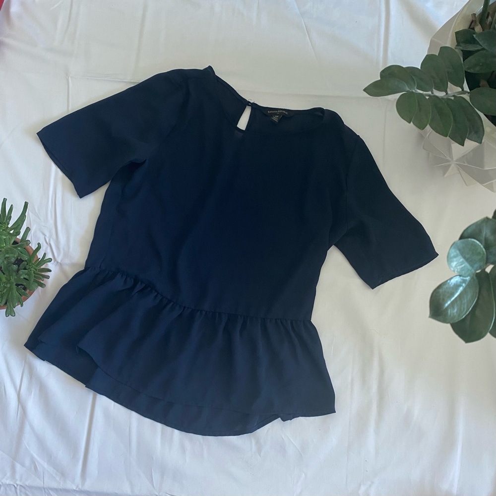 Banana Republic Flowy Peplum Top